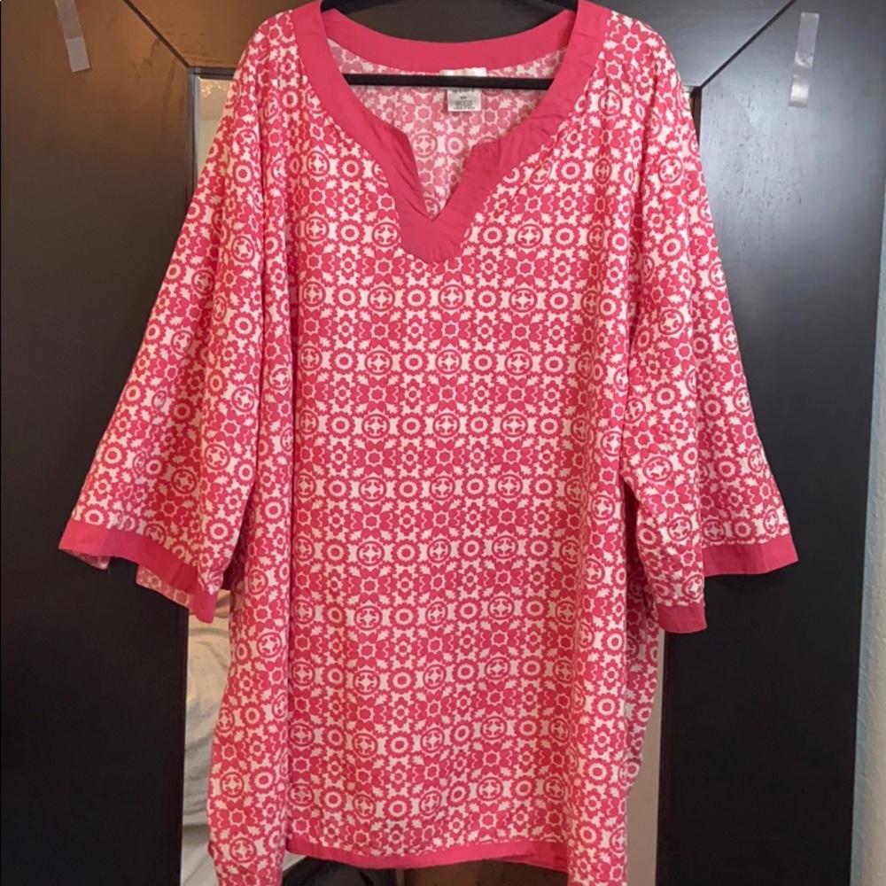 Chelsea Studio Coral Pink Plus Tunic 5x